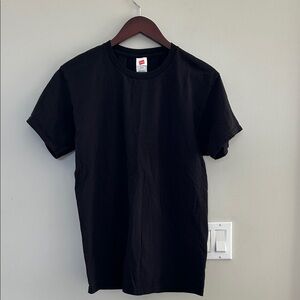 2 x Hanes Men's Black Short Sleeve Tees